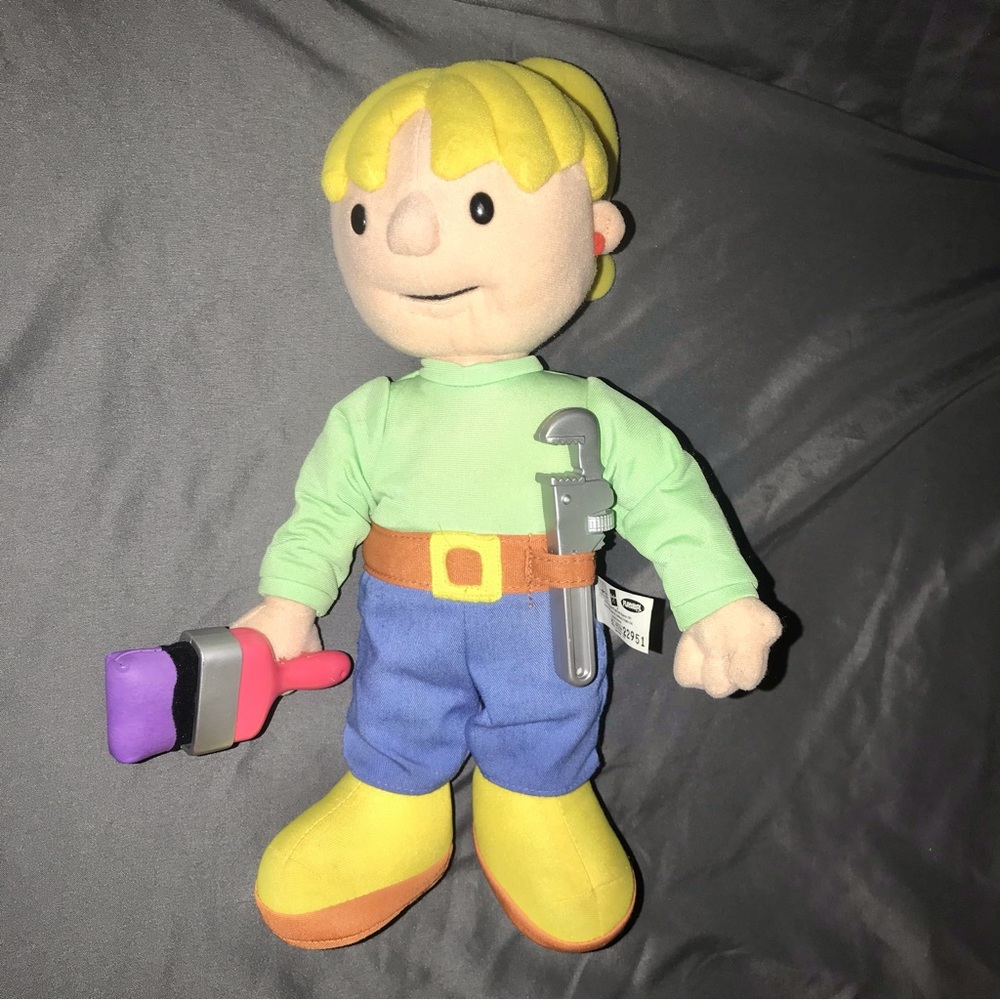 2001 Hasbro Bob The Builder Wendy Painter Plush Talking Toy Tested Works!